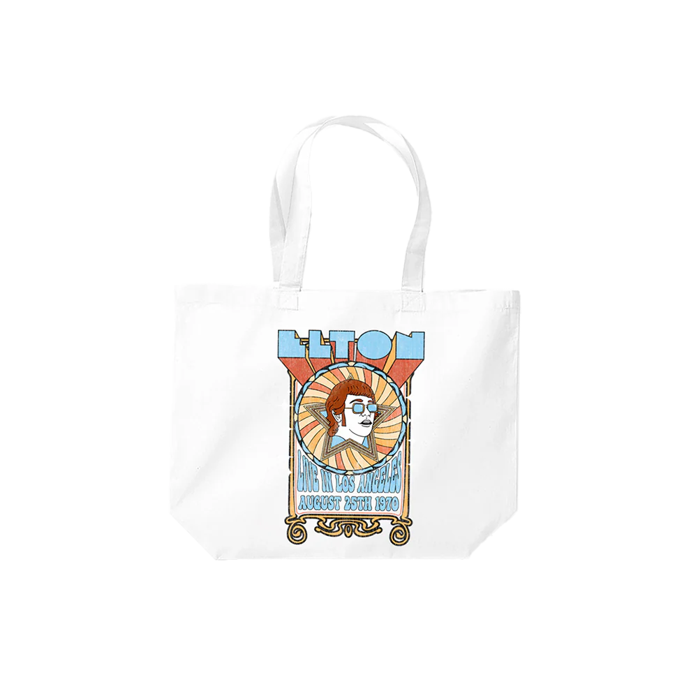 Elton John Vinyl + Troubadour Boot Black Hoodie + Tote Bag - Image 3