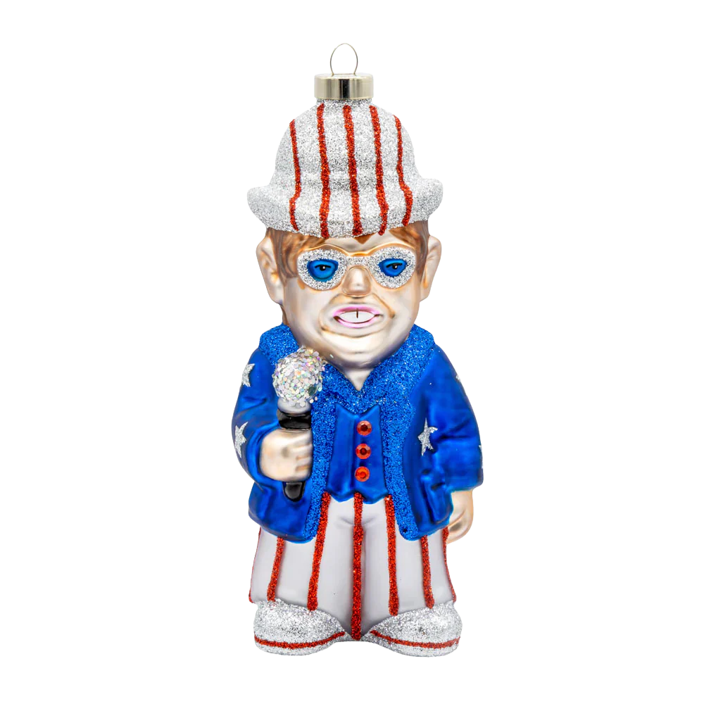 Elton John x Kat + Annie Patriotic Ornament