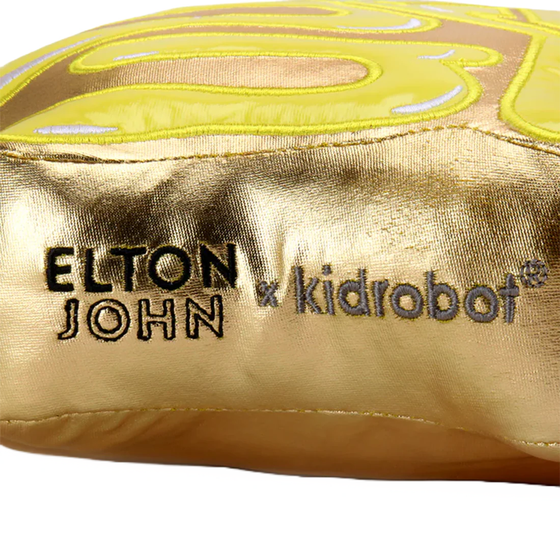 Kidrobot x Elton John Special Edition Gold Pillow - Image 6