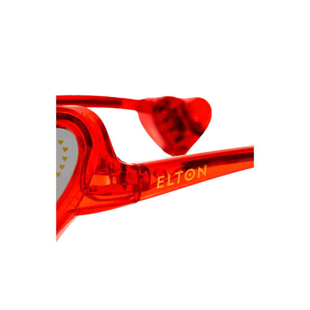 Official Elton John Red Heart Light Up Glasses - Image 3