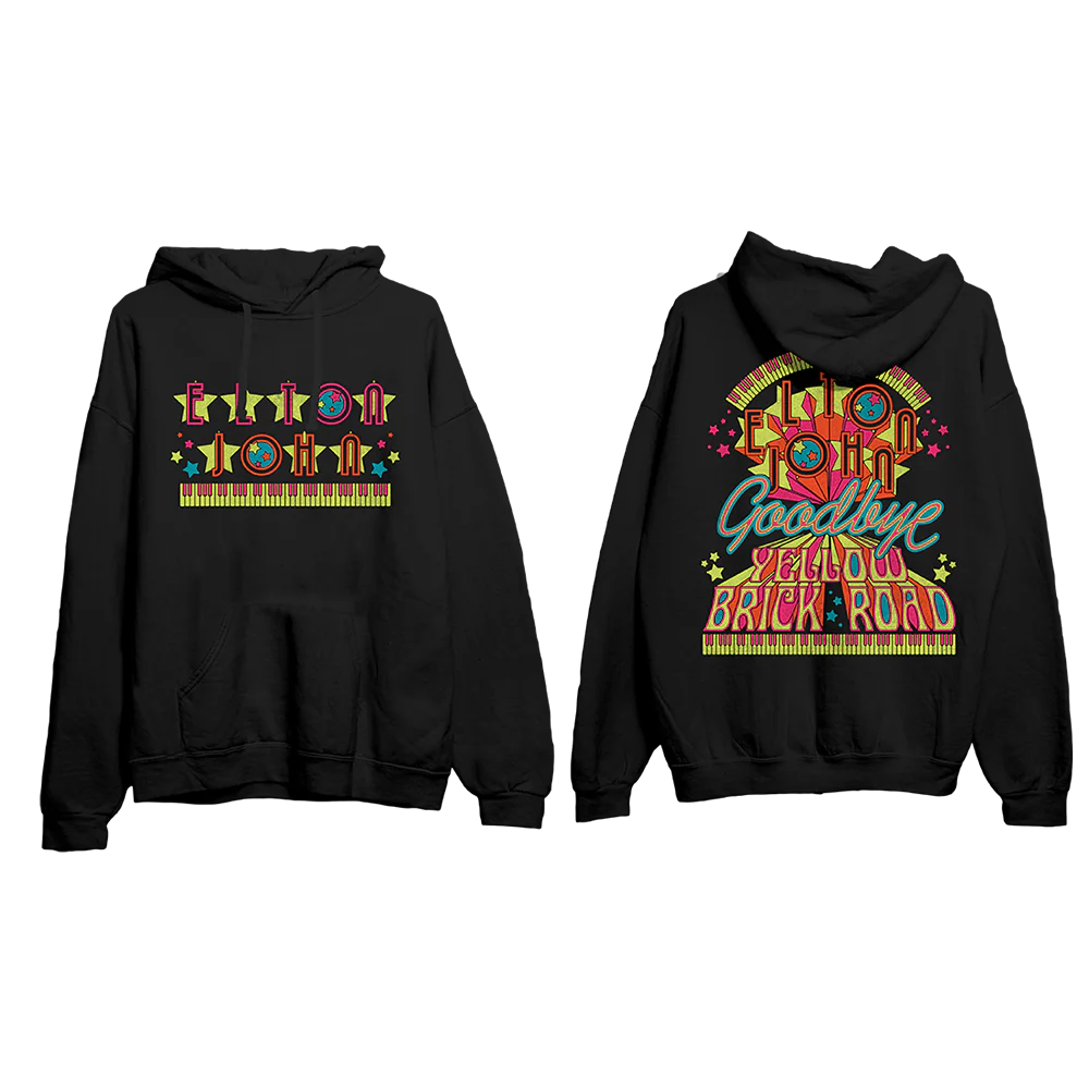 Piano Keys Globe Logo Hoodie - Image 3