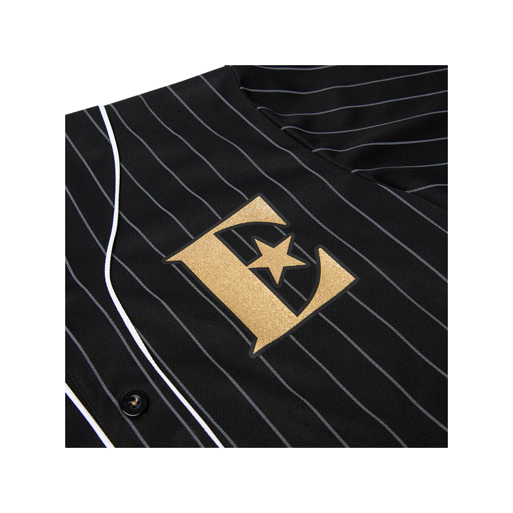 Pinstripe Baseball Jersey - Image 3