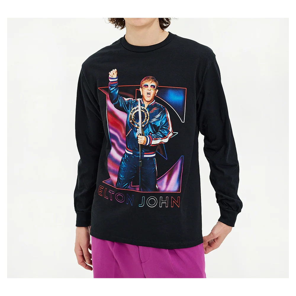 Singing Elton EU/UK 2023 Longsleeve T-shirt - Image 5